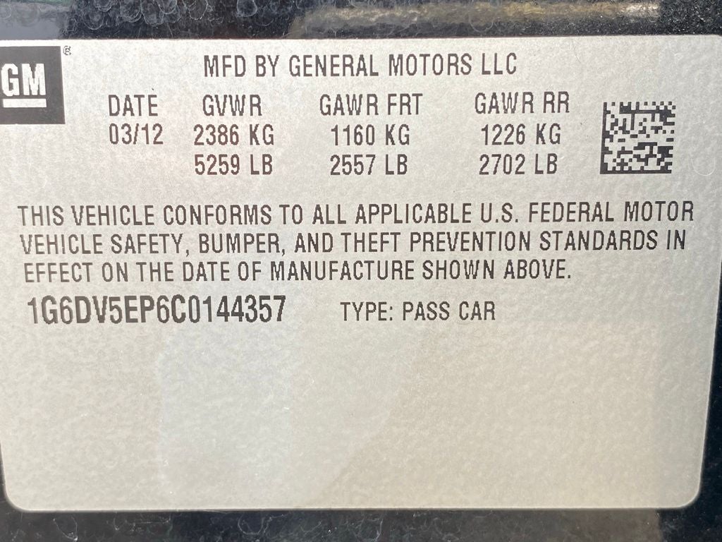 2012 Cadillac CTS-V Base