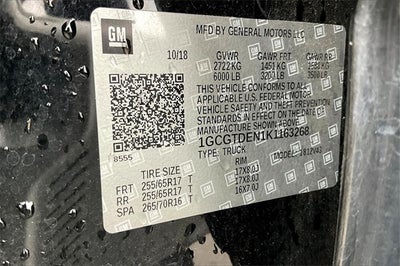 2019 Chevrolet Colorado Z71 CREW CAB 4X4 LONG BED