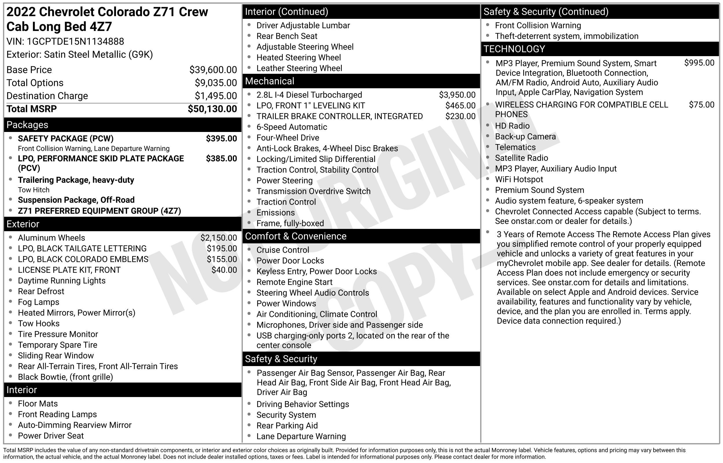 2022 Chevrolet Colorado Z71