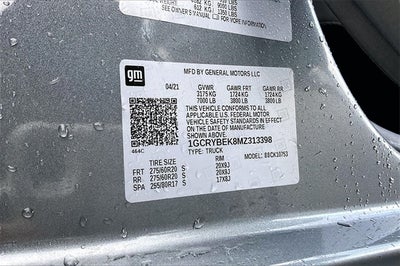 2021 Chevrolet Silverado 1500 Custom 4X4