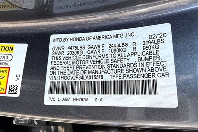 2020 Honda Accord Sport 2.0T