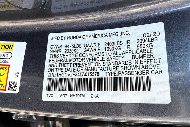 2020 Honda Accord Sport 2.0T