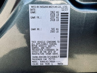 2024 Nissan Altima 2.5 SV