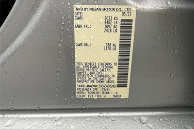 2022 Nissan Altima 2.5 SV AWD