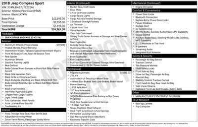 2018 Jeep Compass Sport