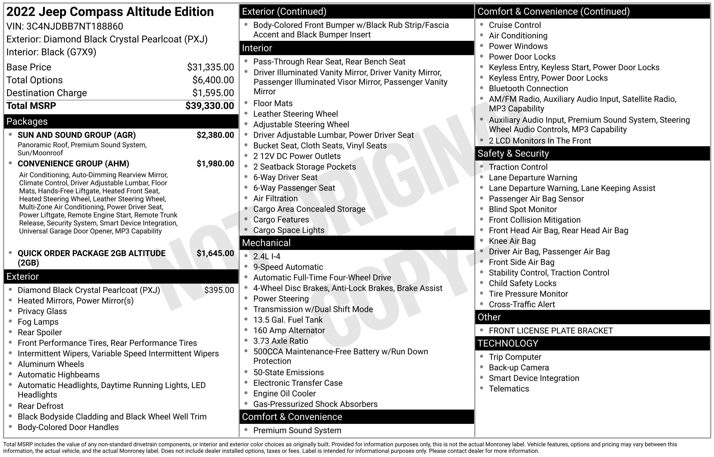 2022 Jeep Compass Altitude