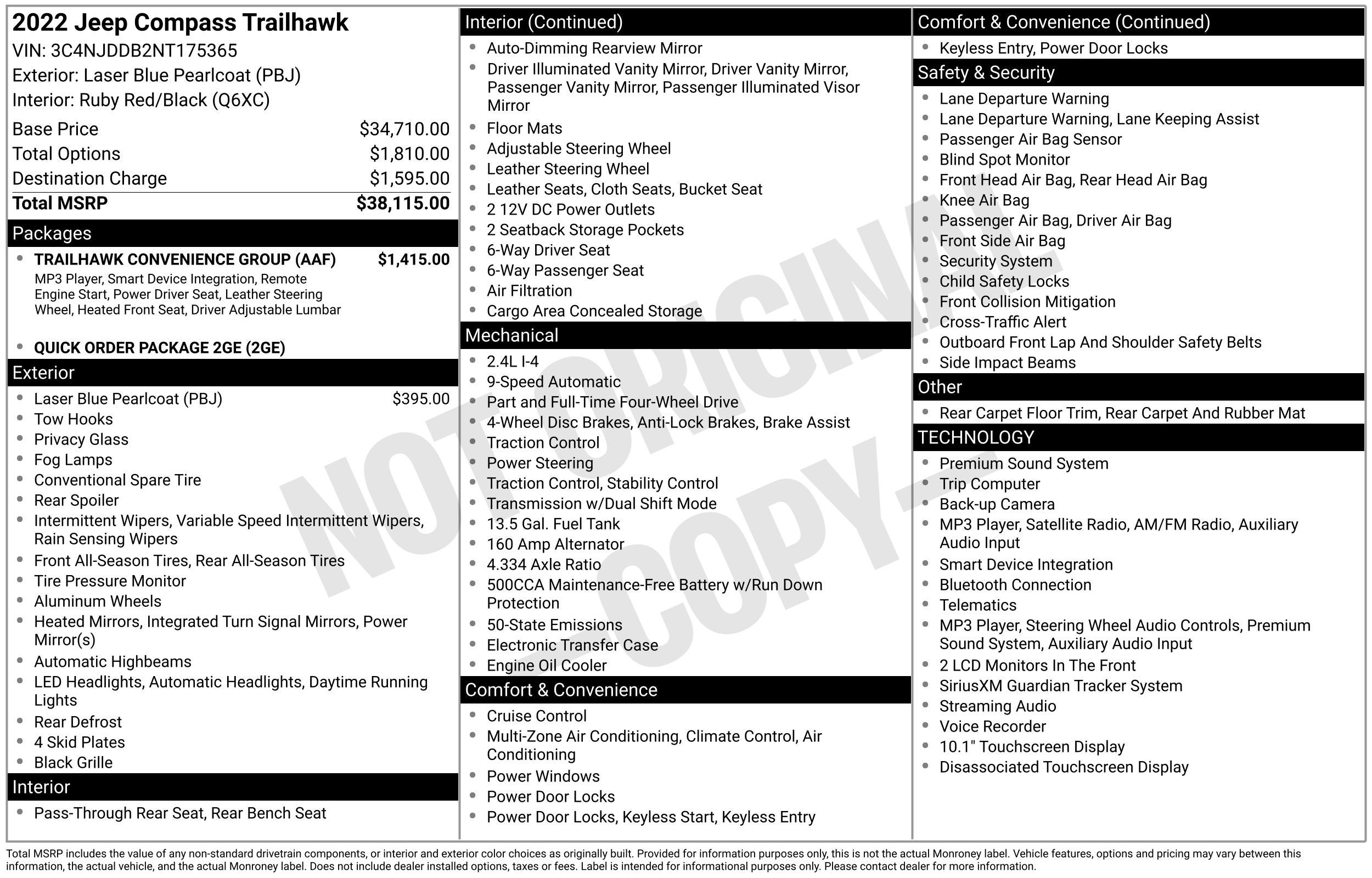 2022 Jeep Compass Trailhawk