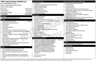 2024 Jeep Compass Latitude Lux