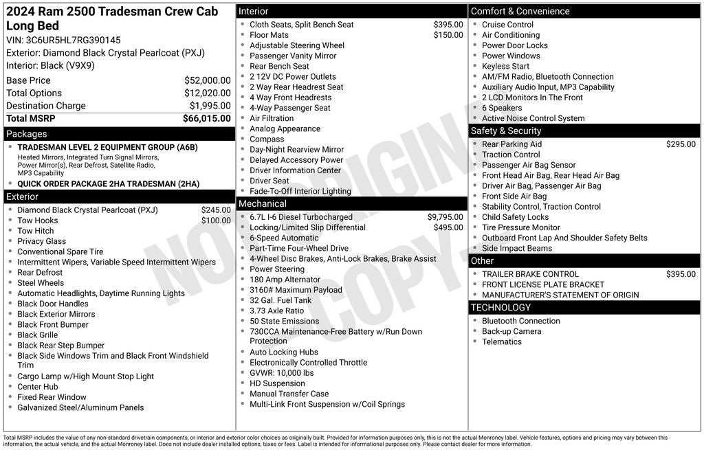 2024 RAM 2500 Tradesman
