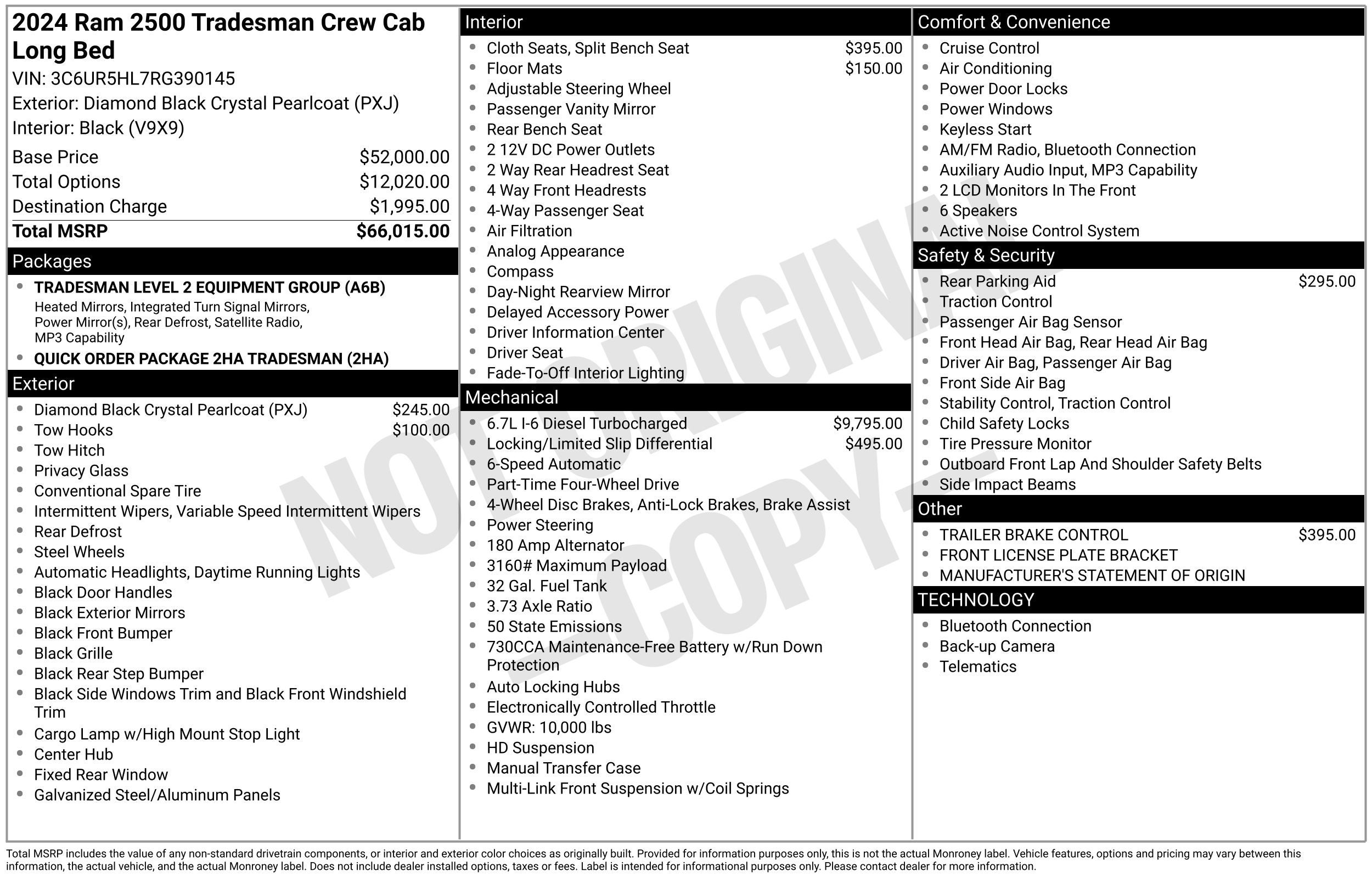 2024 RAM 2500 Tradesman