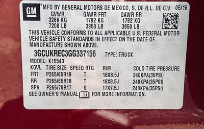 2016 Chevrolet Silverado 1500 LT LT1