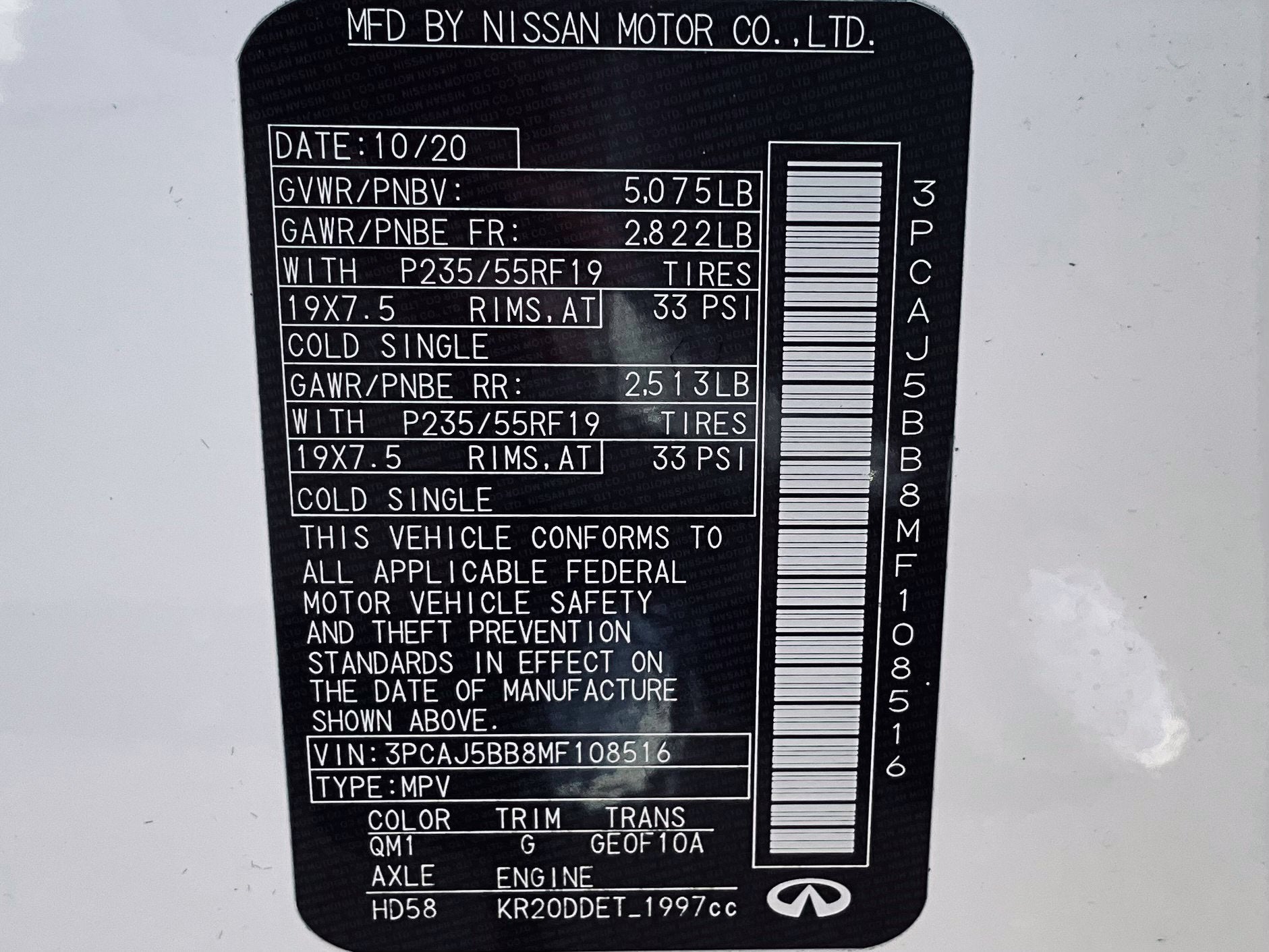 2021 INFINITI QX50 LUXE