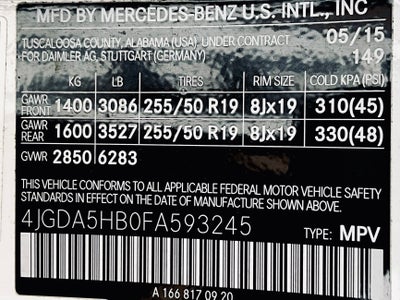 2015 Mercedes-Benz M-Class ML 350 4MATIC®