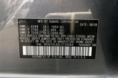 2020 Subaru Impreza Sport