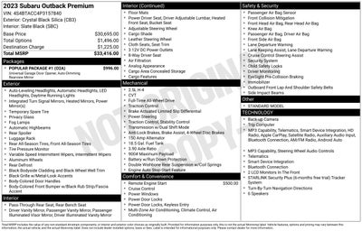 2023 Subaru Outback Premium