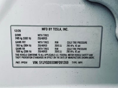 2021 Tesla Model Y Long Range
