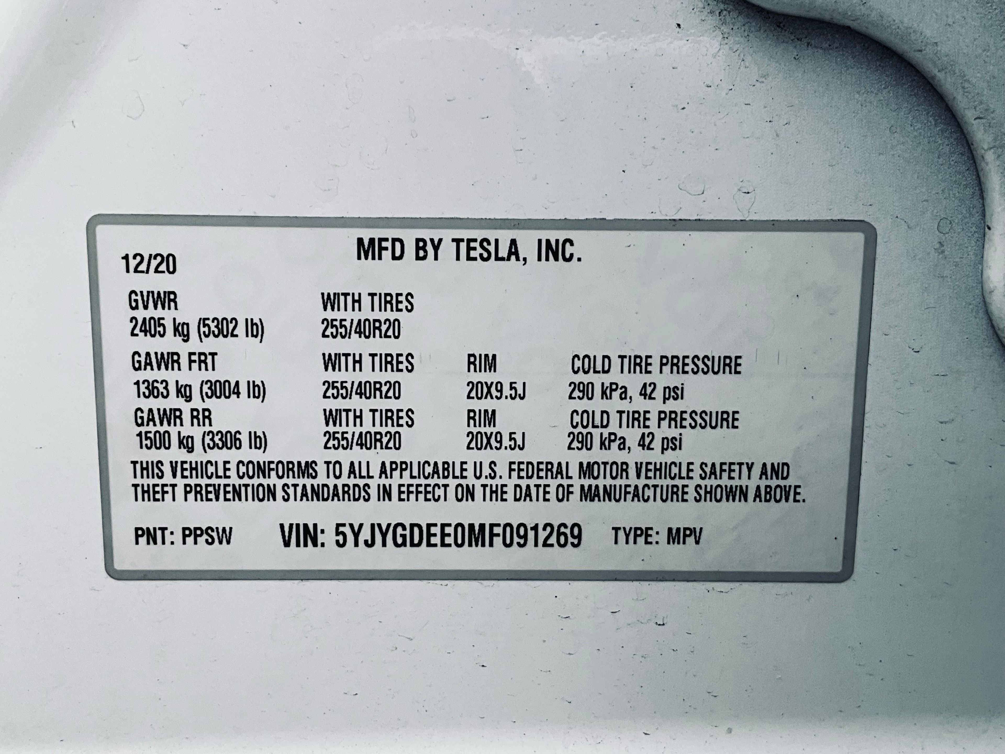 2021 Tesla Model Y Long Range
