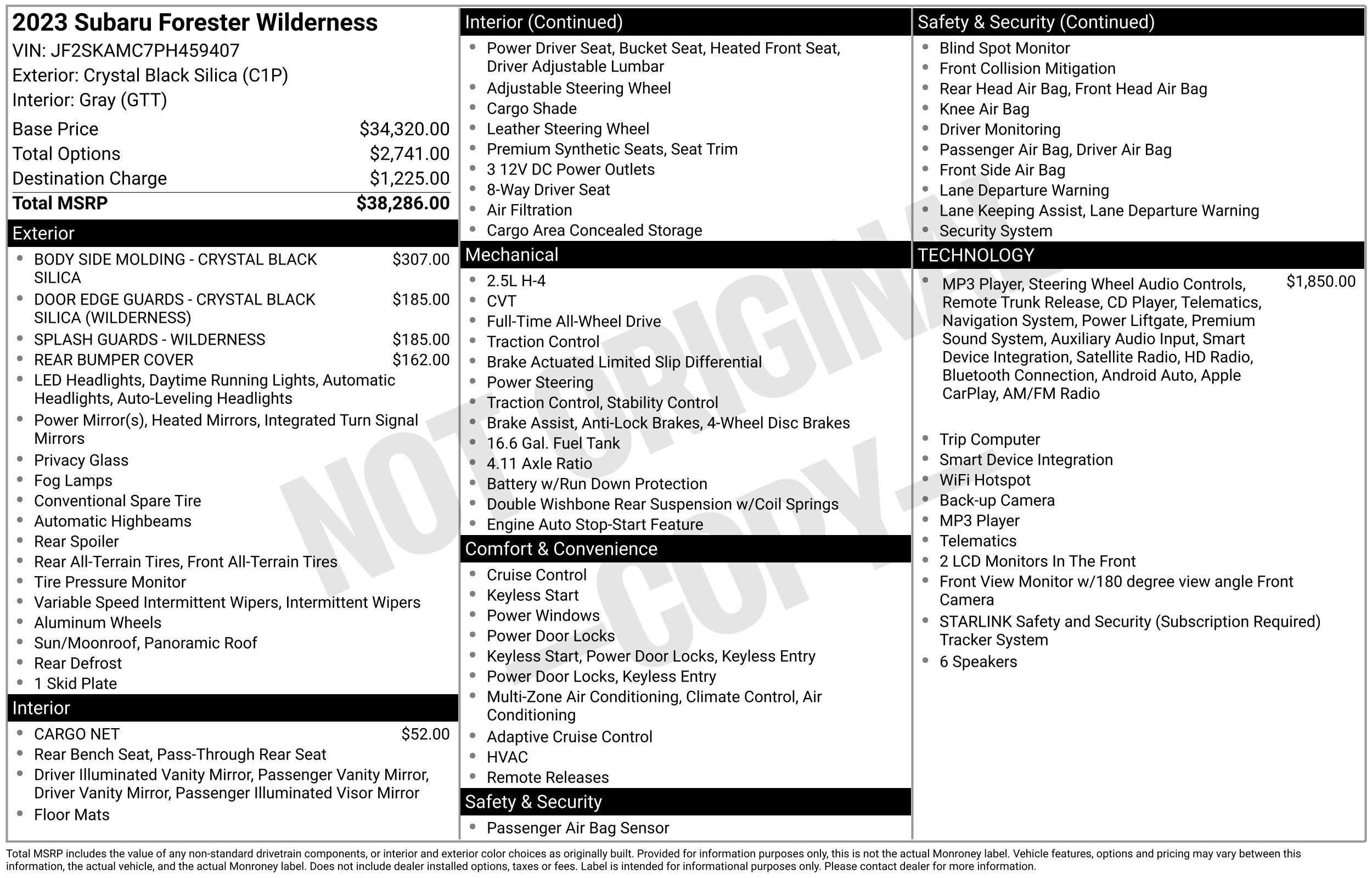 2023 Subaru Forester Wilderness