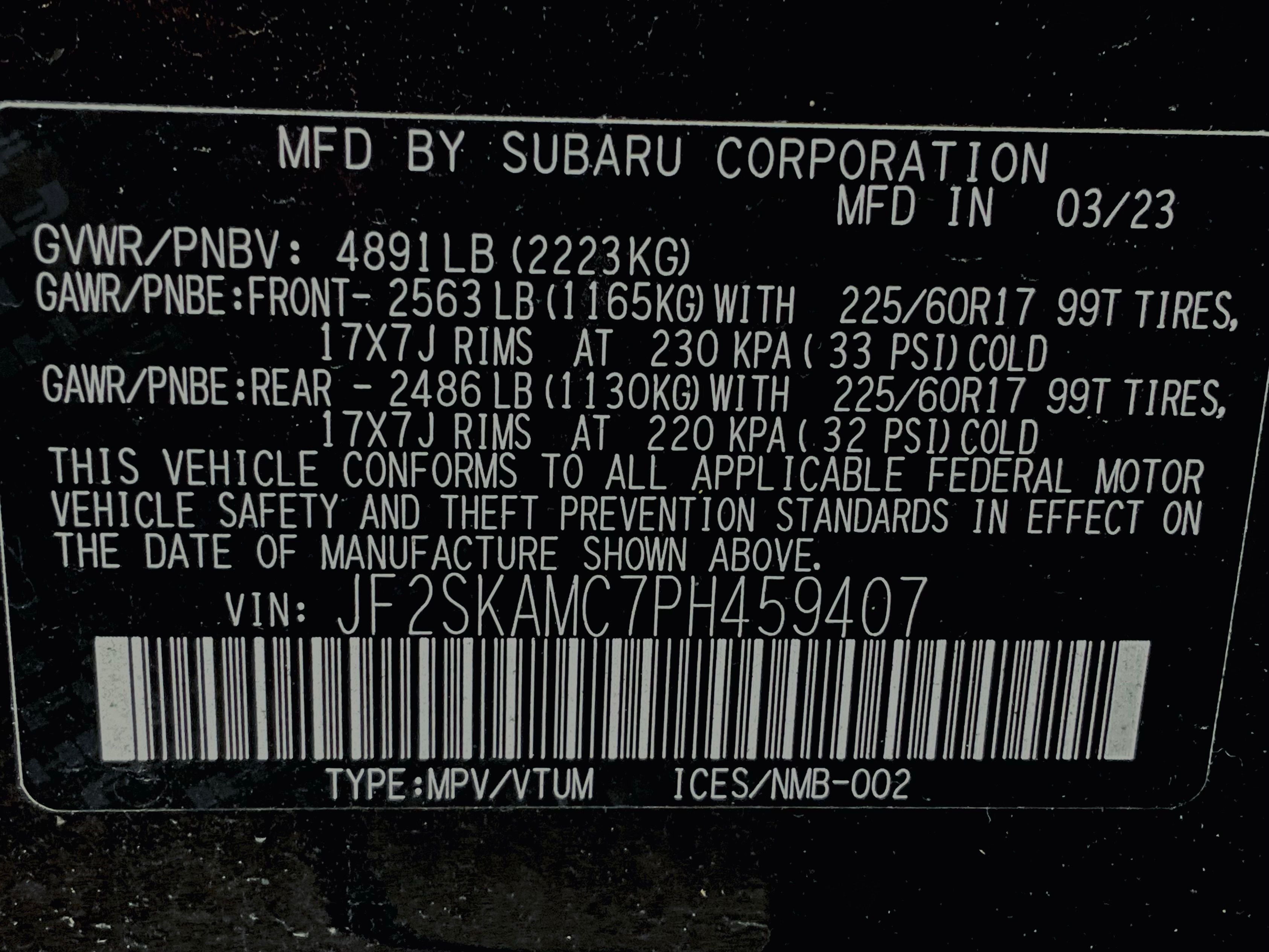 2023 Subaru Forester Wilderness