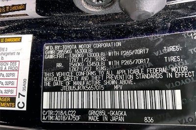 2019 Toyota 4Runner TRD Off-Road Premium 4WD