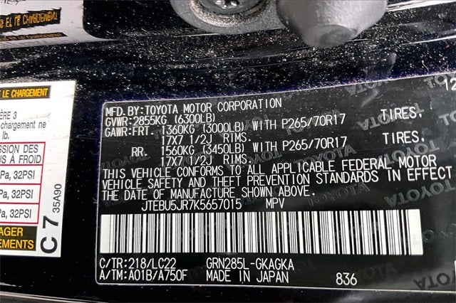 2019 Toyota 4Runner TRD Off-Road Premium 4WD