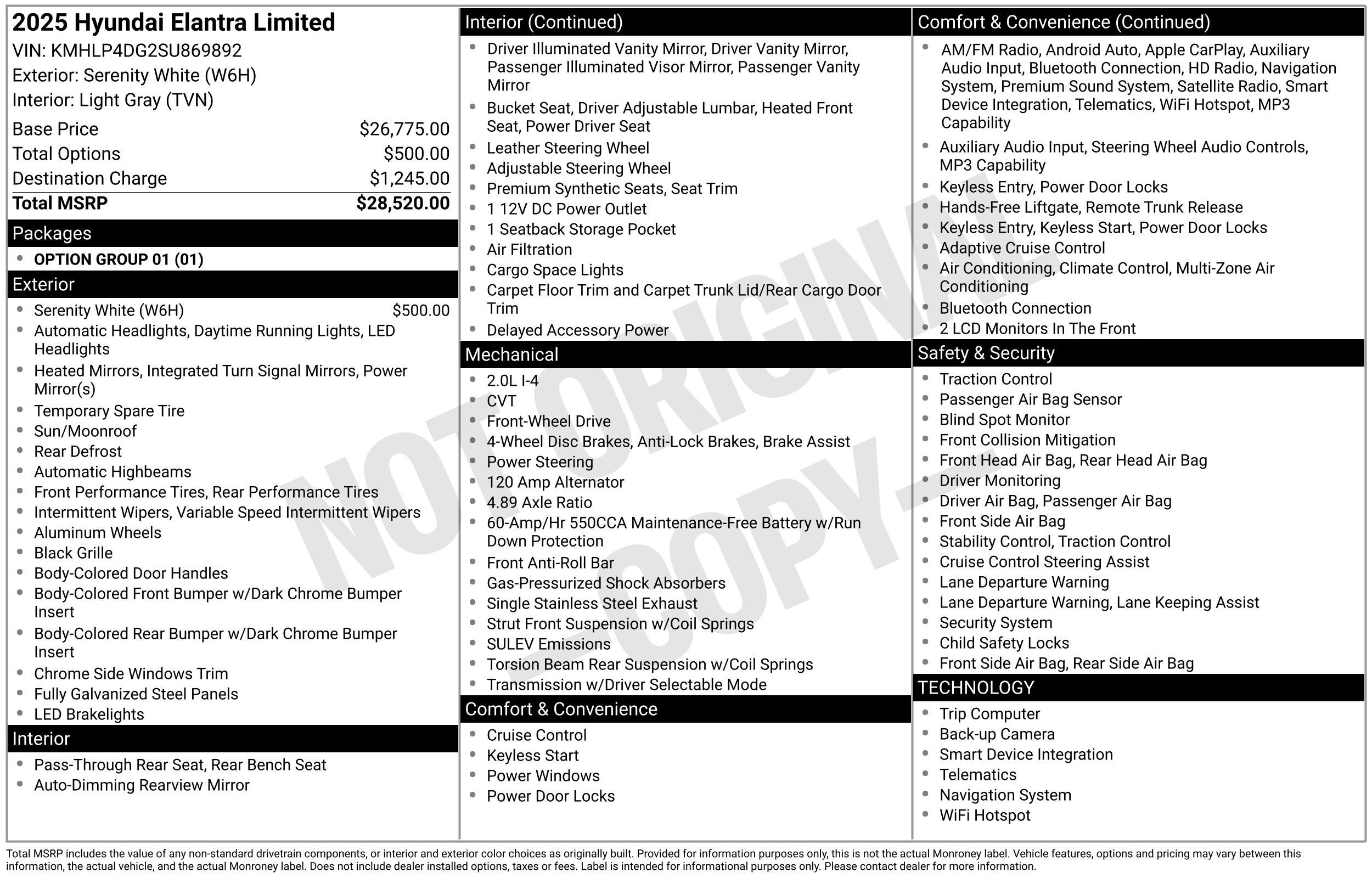 2025 Hyundai Elantra Limited