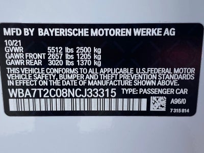 2022 BMW 7 Series 740i