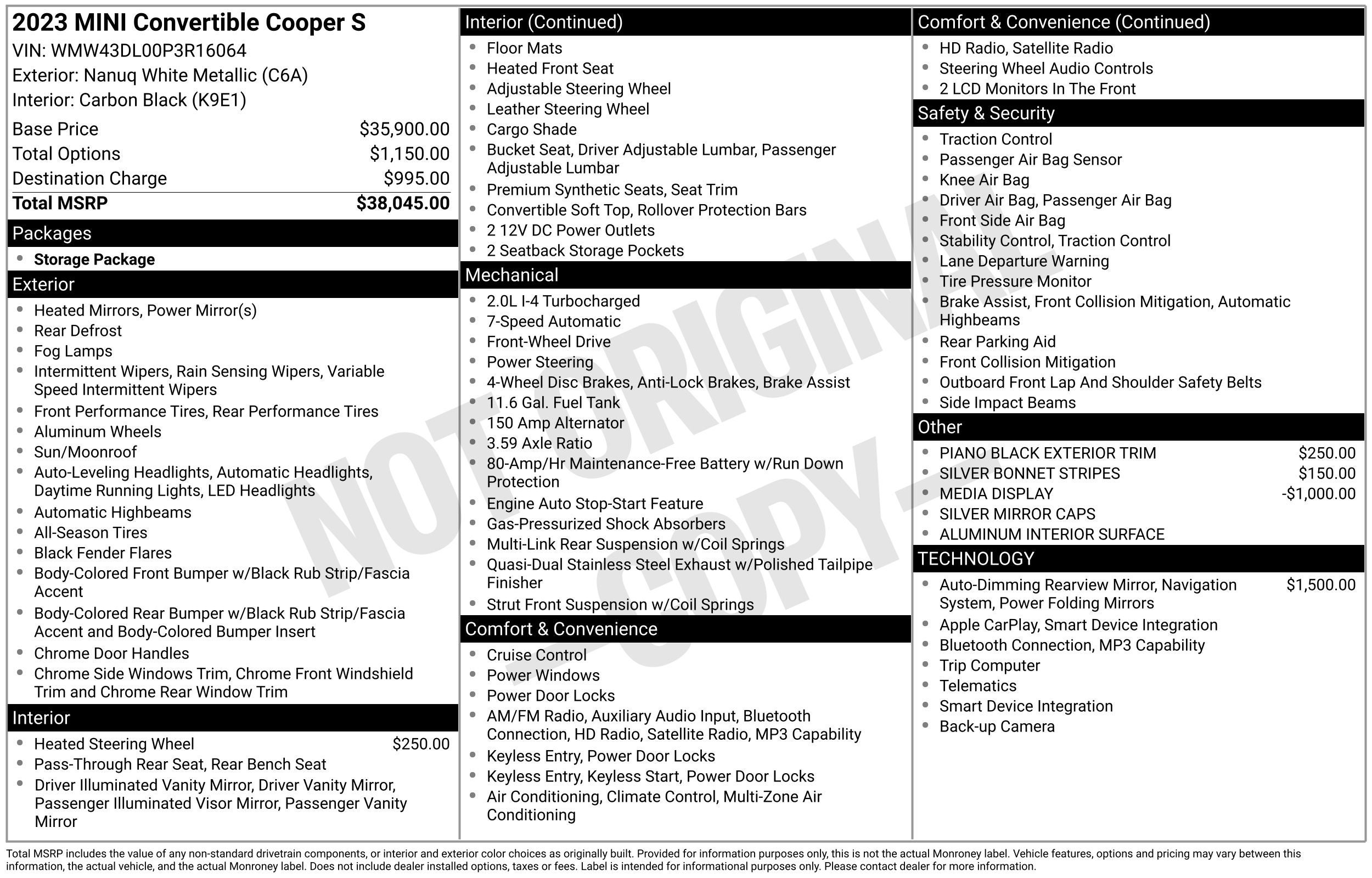 2023 MINI Cooper S Cooper S