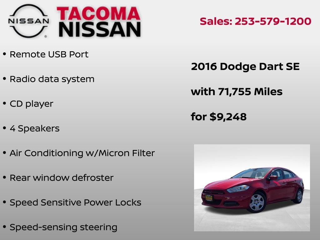 2016 Dodge Dart SE