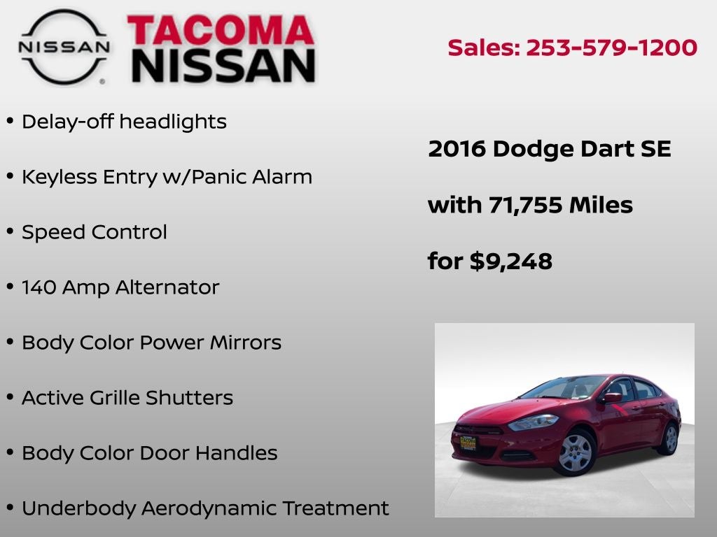 2016 Dodge Dart SE