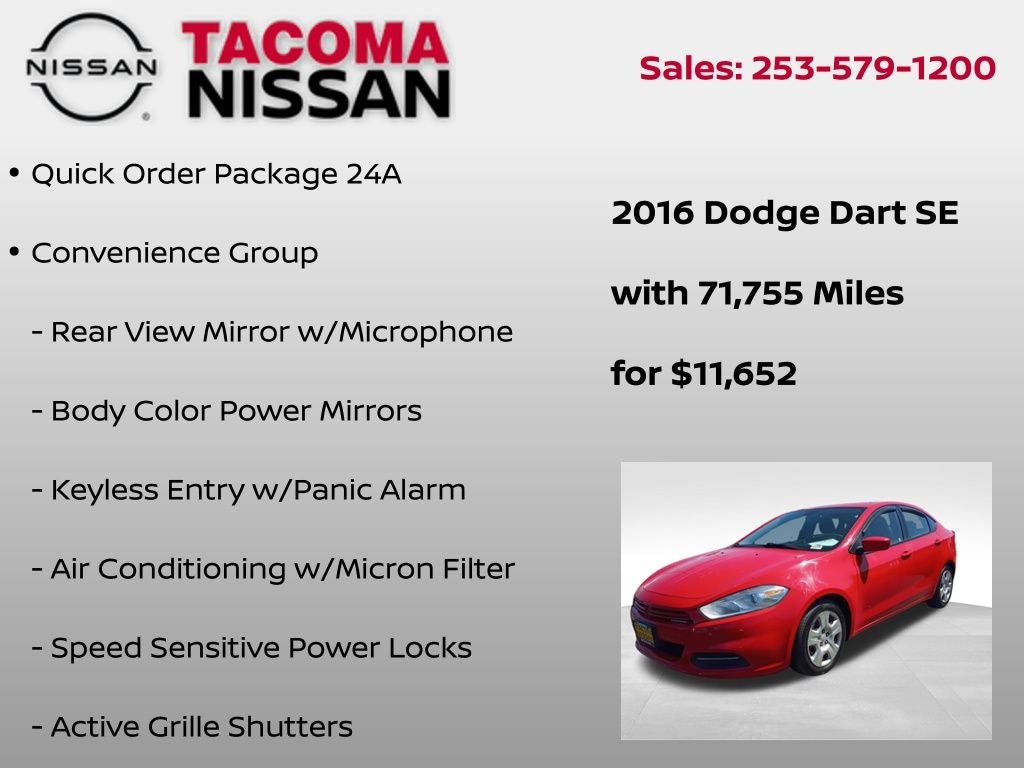 2016 Dodge Dart SE