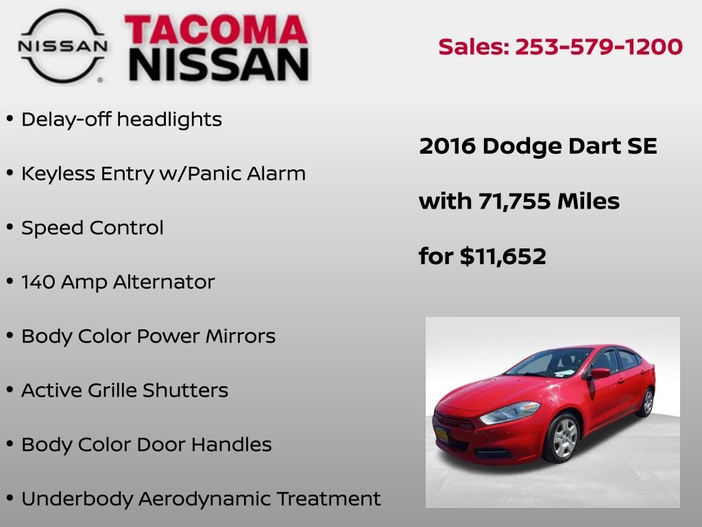 2016 Dodge Dart SE