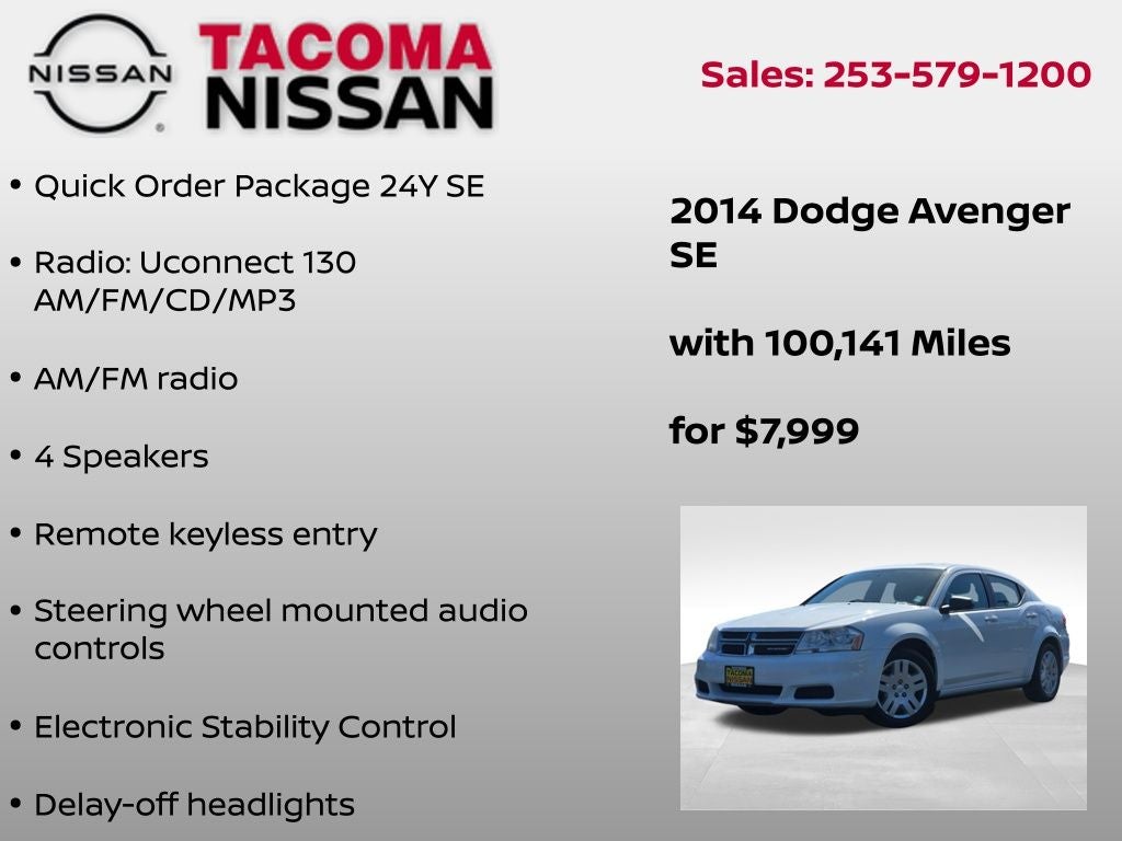 2014 Dodge Avenger SE