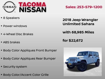 2018 Jeep Wrangler JK Unlimited Sahara