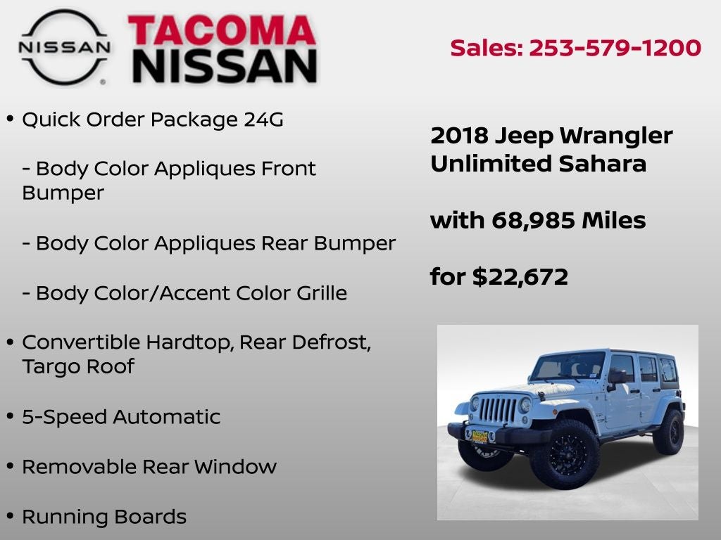 2018 Jeep Wrangler JK Unlimited Sahara