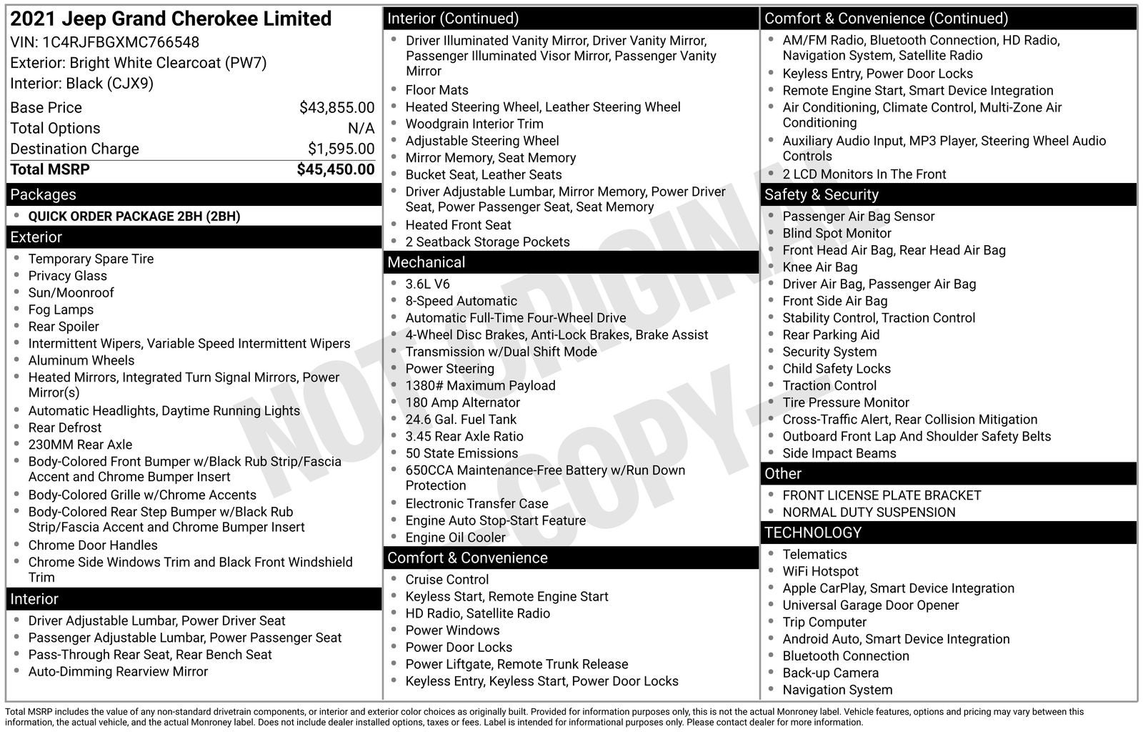 2021 Jeep Grand Cherokee Limited