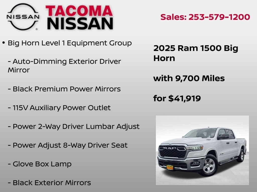 2025 RAM 1500 Big Horn/Lone Star