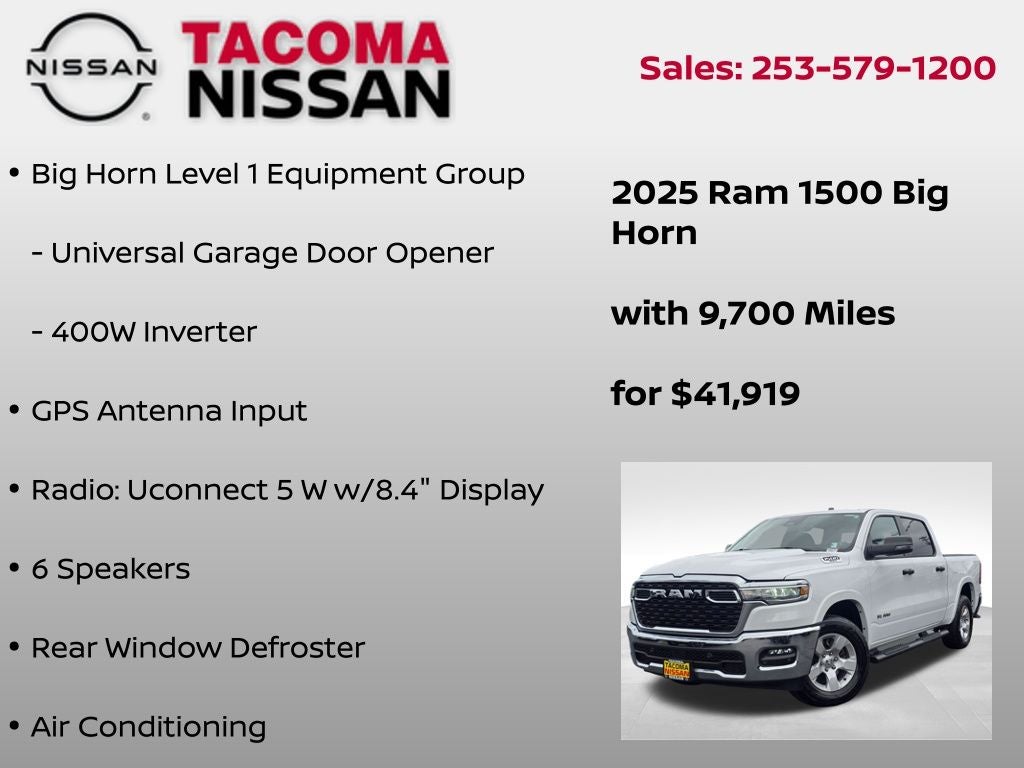 2025 RAM 1500 Big Horn/Lone Star