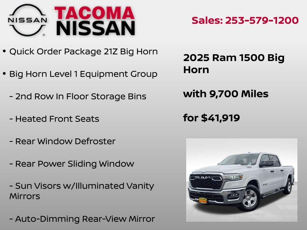 2025 RAM 1500 Big Horn/Lone Star
