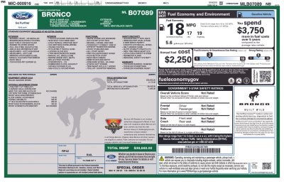 2021 Ford Bronco Black Diamond