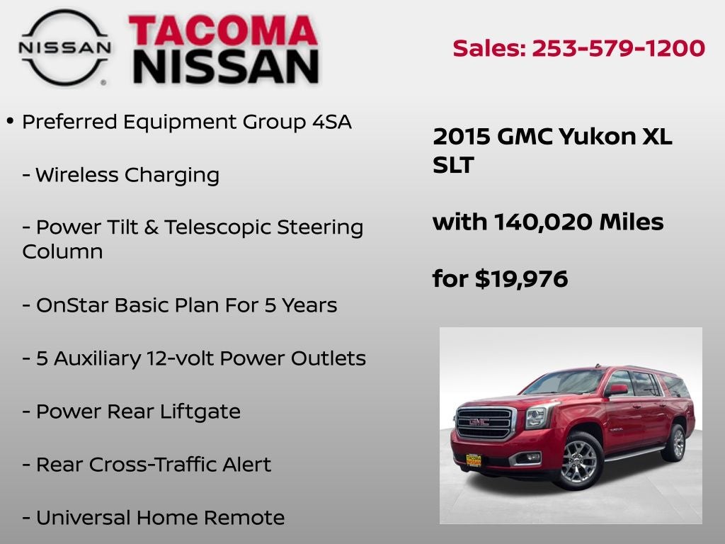 2015 GMC Yukon XL SLT 1500