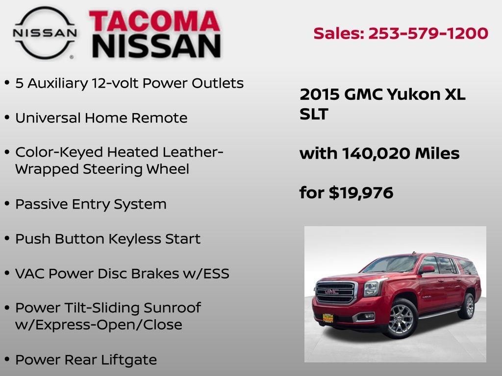 2015 GMC Yukon XL SLT 1500