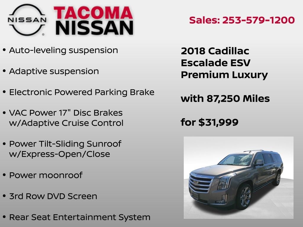 2018 Cadillac Escalade ESV Premium