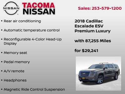 2018 Cadillac Escalade ESV Premium