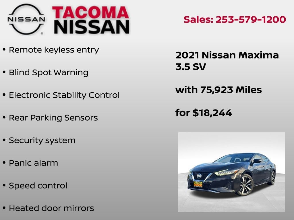 2021 Nissan Maxima SV
