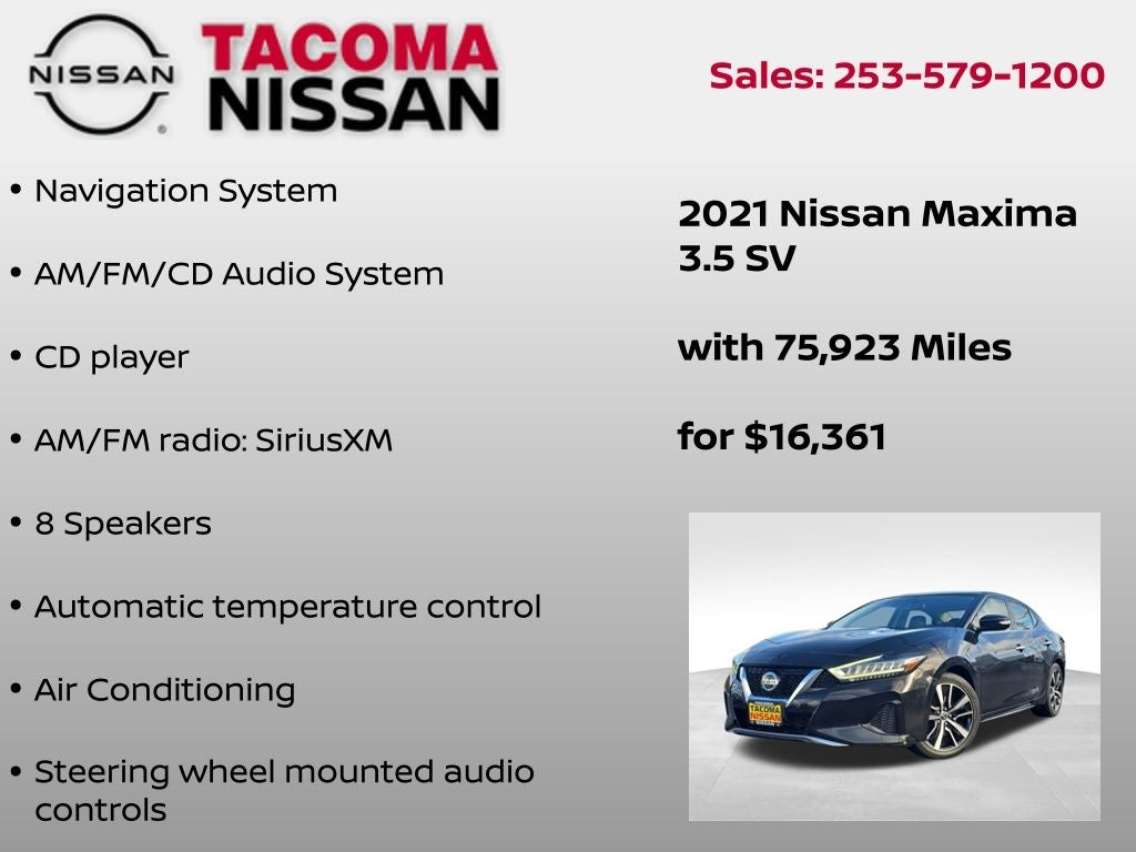 2021 Nissan Maxima SV