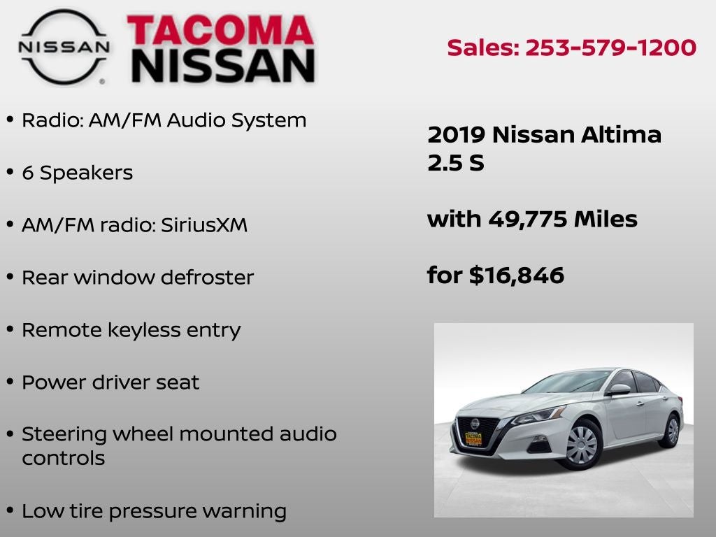 2019 Nissan Altima 2.5 S