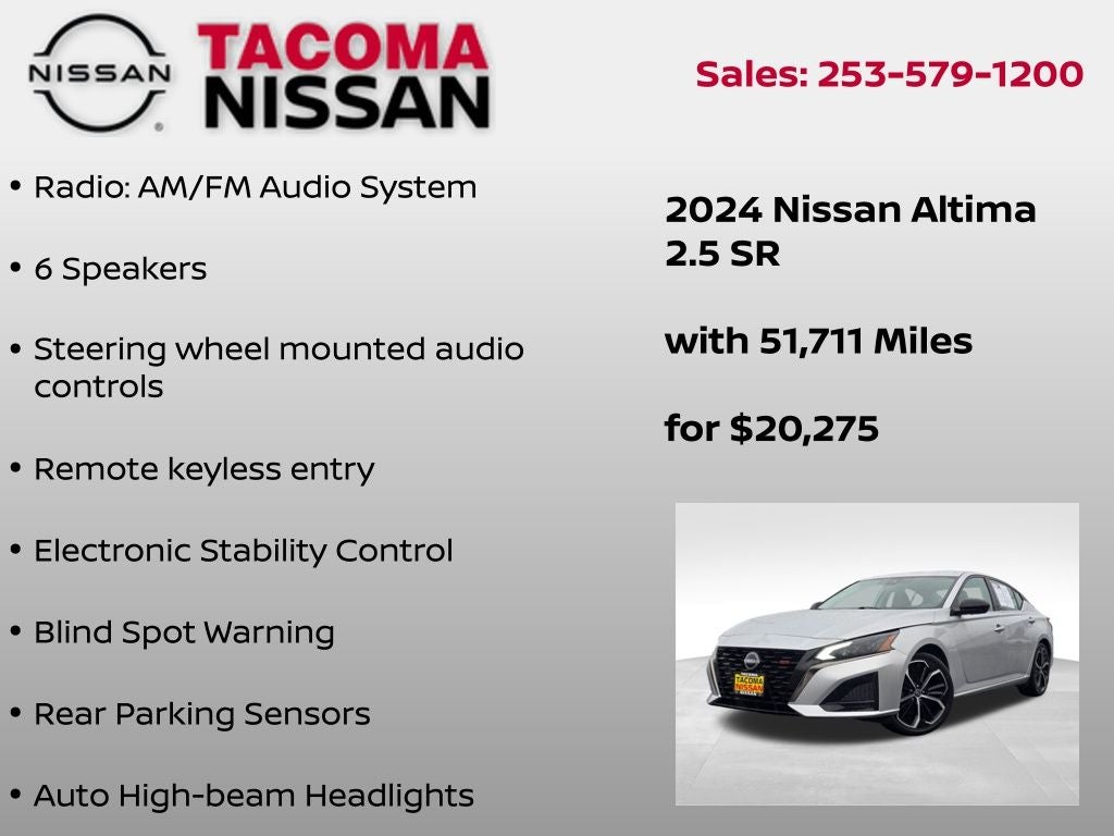 2024 Nissan Altima 2.5 SR