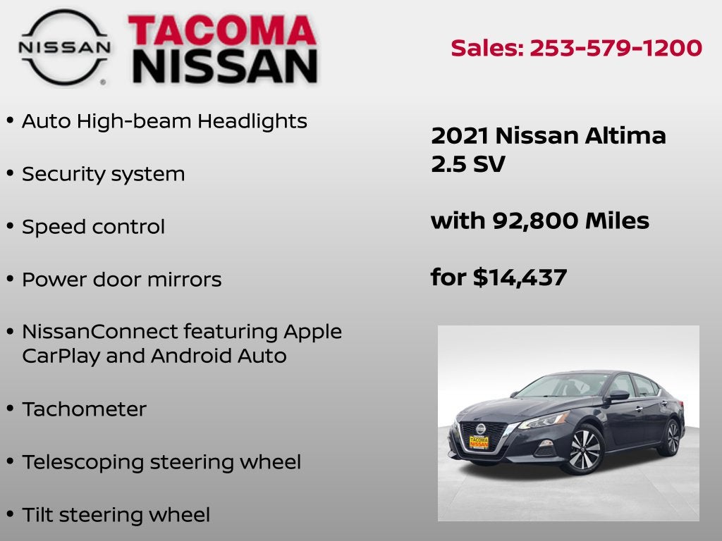 2021 Nissan Altima 2.5 SV