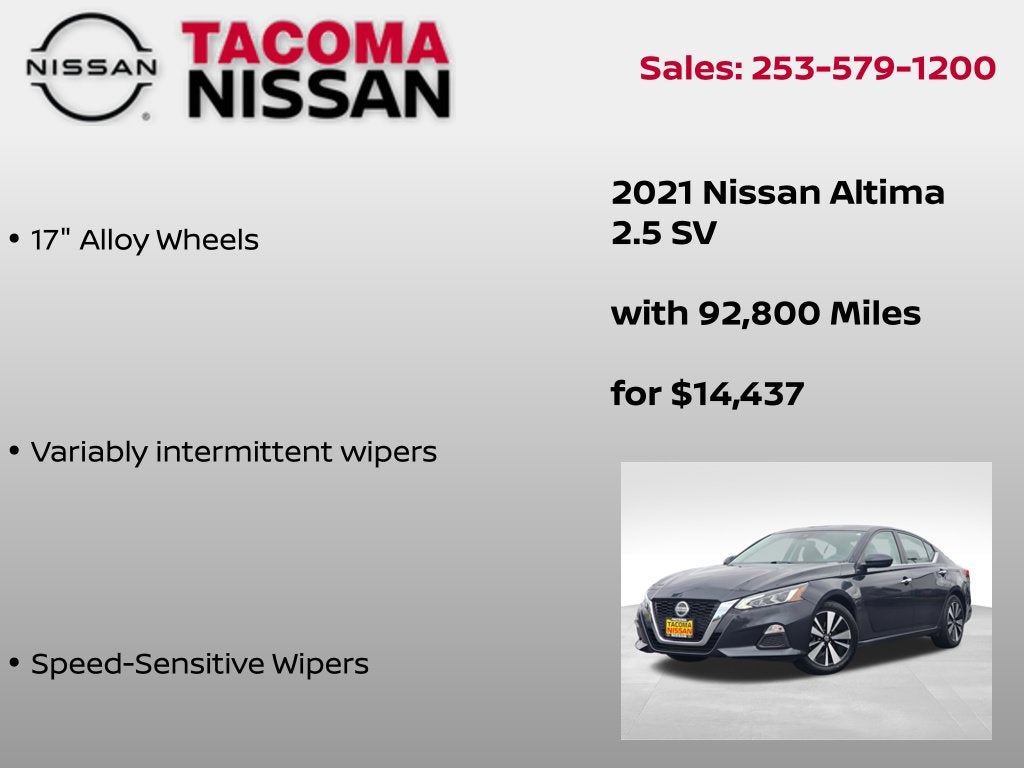 2021 Nissan Altima 2.5 SV